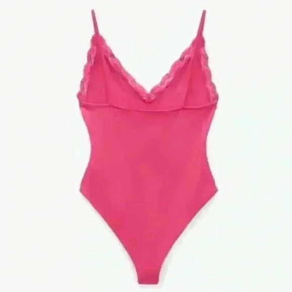 Zara pink  lace bodysuit - Picture 3 of 11